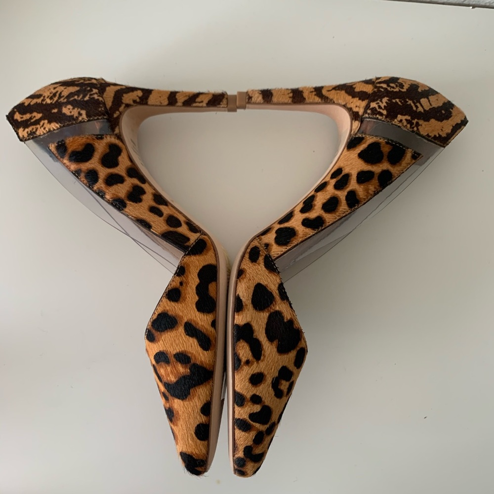 Antonio Melani Animal Print Calf Skin Heels - Picture 5 of 6